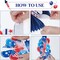 10 Pcs 4th of July Table Decorations 3D Patriotic Honeycomb Table Centerpieces Red Blue White Independence Day Party Decor Fourth of July Party Supplies for Memorial Day Indoor Outdoor Decoration